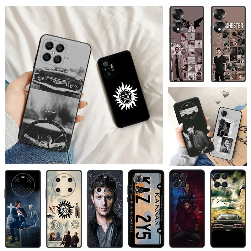 Ultra Thin Silicone Soft Phone Case For Honor X8 X7 X9 b X6 4G 70 90 Magic5 Pro 8x Pixel 8 7 6 a Supernatural Dean Matte Cover