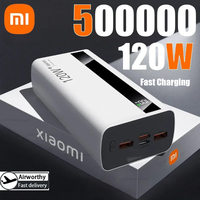 Xiaomi 120W 50000mAh High Capacity Power Bank Super Fast Charging Power Bank Portable Battery Charger For iPhone Samsung Huawei
