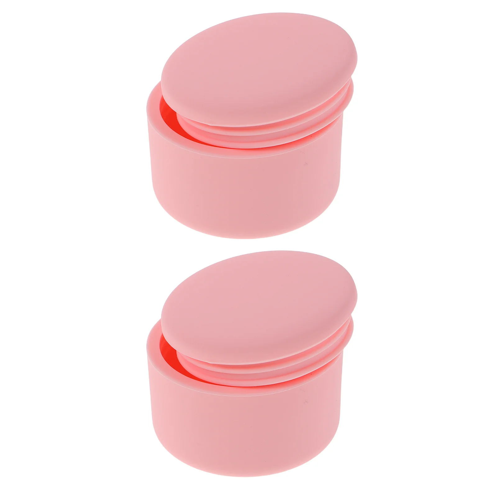 

2Pcs 60ml Portable Silicone Containers Travel Size Toiletry Bottles for Creams Makeup Organizer Makeup Container