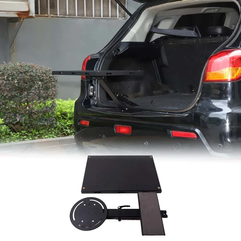 

For Mitsubishi Jinxuan ASX 2011-2018 Car Rear Door Lock Expansion Small Table Plate Carbon Steel+Aluminum Alloy Automotive Parts