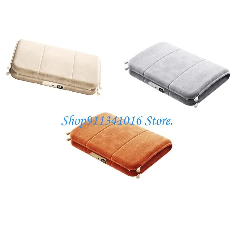  Shape-Changing Electric Heating Bag with Soft Textile Shell and Drawcords