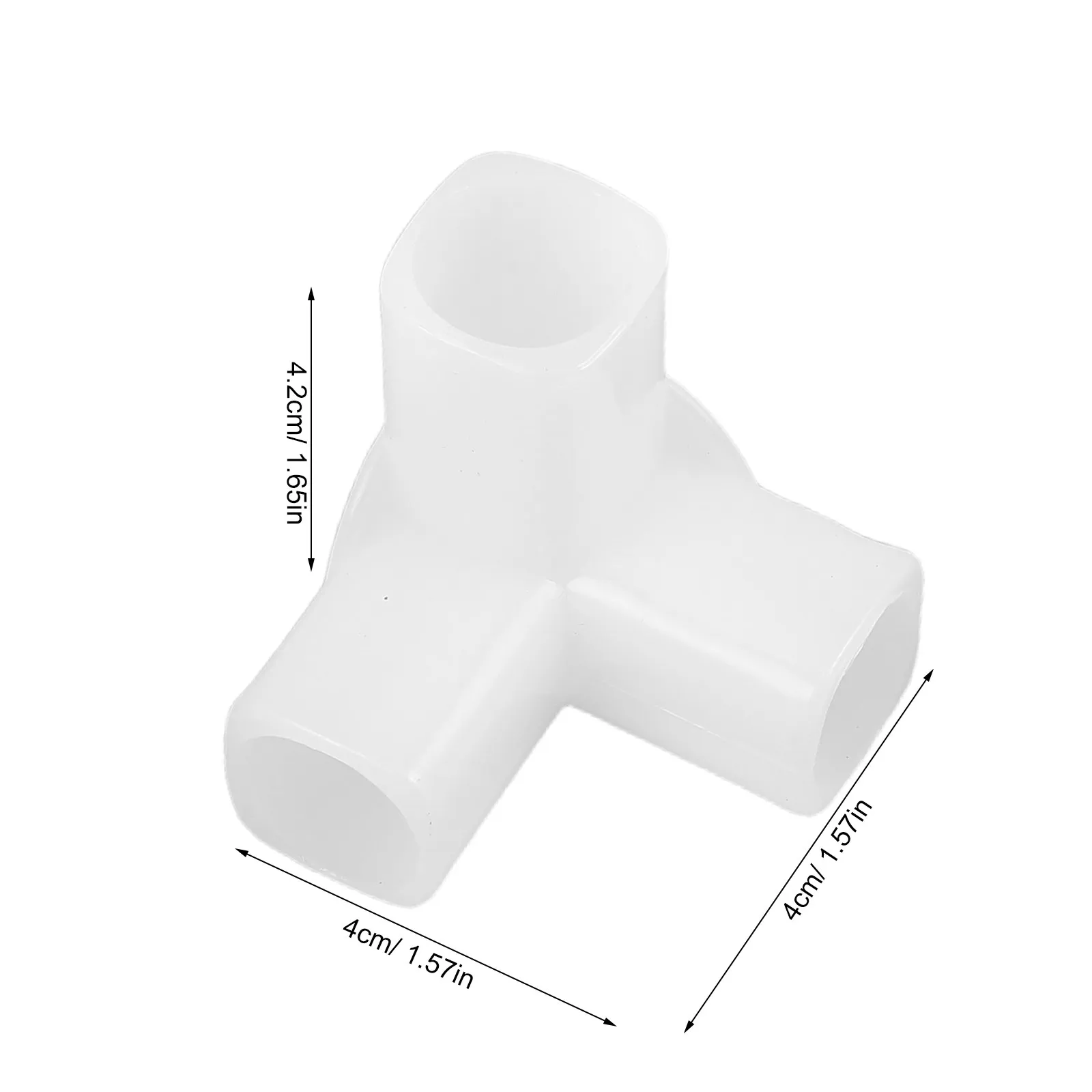 20Pcs 3 Way Wardrobe Plastic Connector Joint Fittings Thickened Furniture Connectors Closet Rod Replacement Parts for 16Mm Shoe