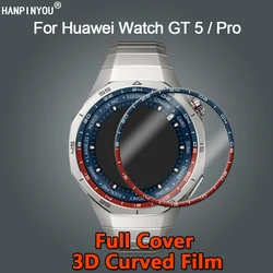 For Huawei Watch GT 5 Pro 41mm 46mm 42mm Ultra Clear Full Cover 3D Curved Plating Soft PMMA Film Screen Protector -Not Glass