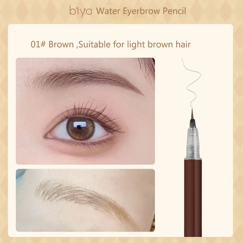 Ultra-fine ดินสอเขียนคิ้ว Outline Shadow โกหก Silkworm อายไลเนอร์กันน้ํา Non-smudge Lasting Colorfast Liquid ดินสอเขียนคิ้ว