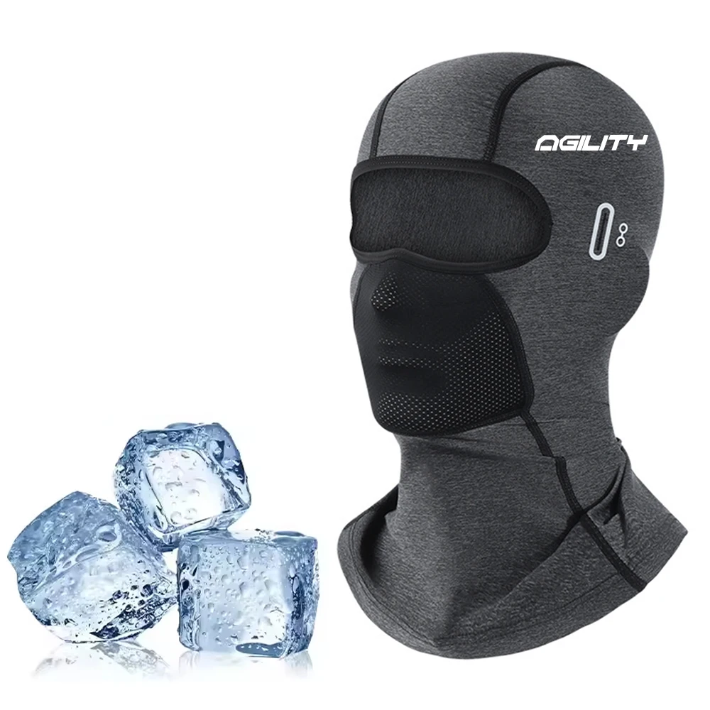 For KYMCO Agility 50/125/150/200 & R16 / City Motorcycle Balaclava Summer UV Protection Glasses Face Breathable Hole Winter Warm view 6