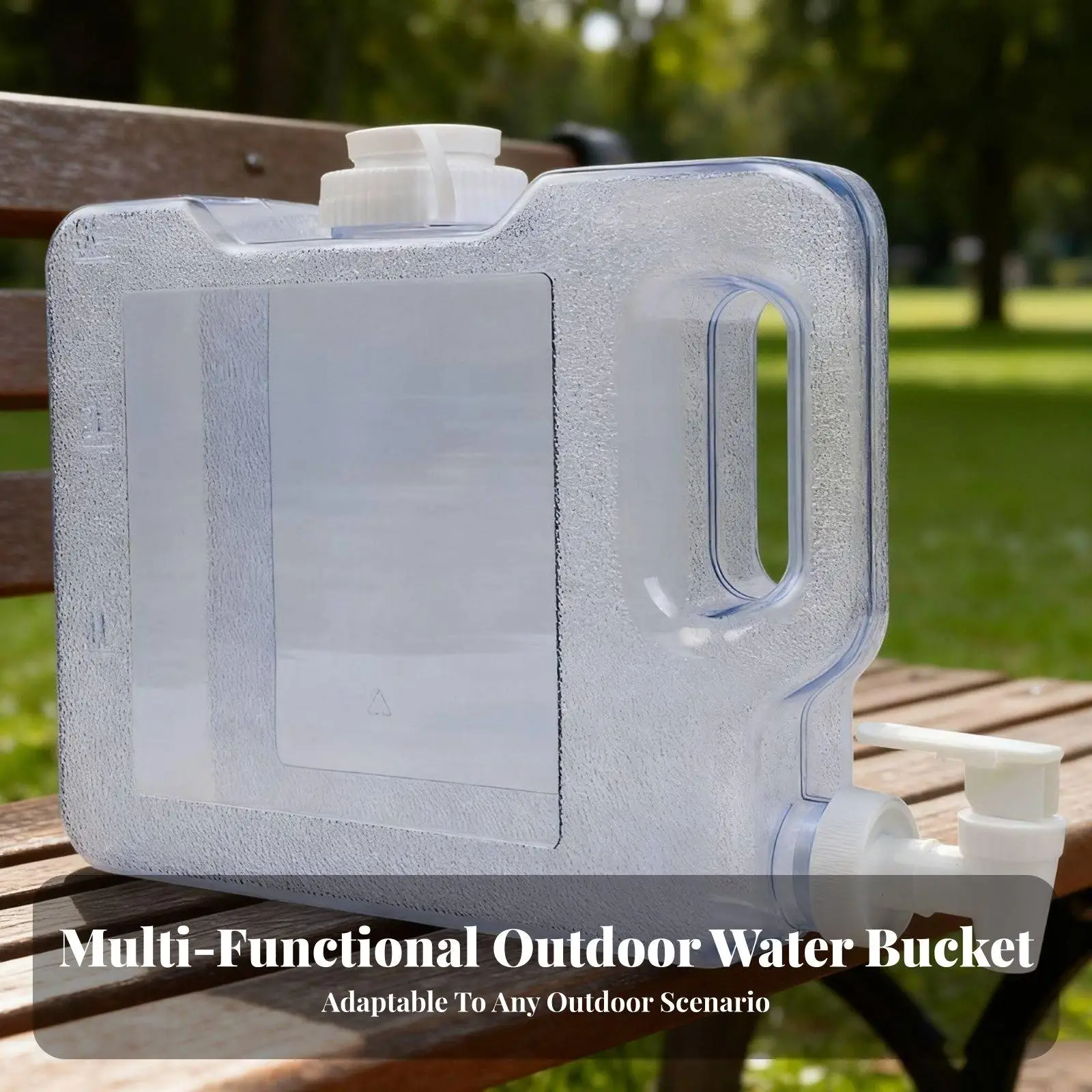 Carrying Handle Bucket Food Grade Water Container 3 Liter Portable Dispenser with Spigot for Home Event Outdoor view 3