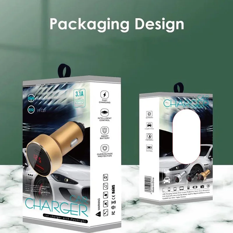 سيارة ولاعة السجائر تحويل المكونات شحن سريع نموذج عالمي #5