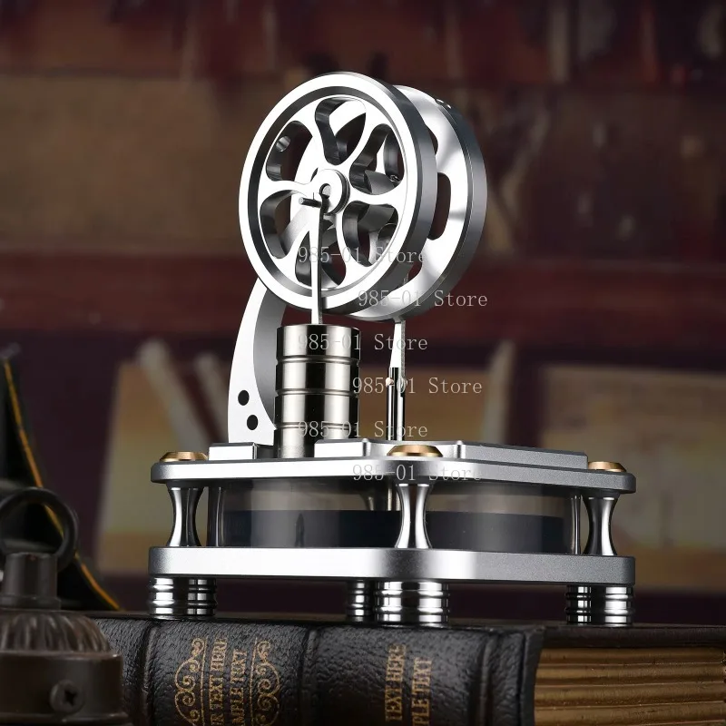 Stirling Engine Metal Power Cylinder with Water Cooling System, Science Education Demonstration Model