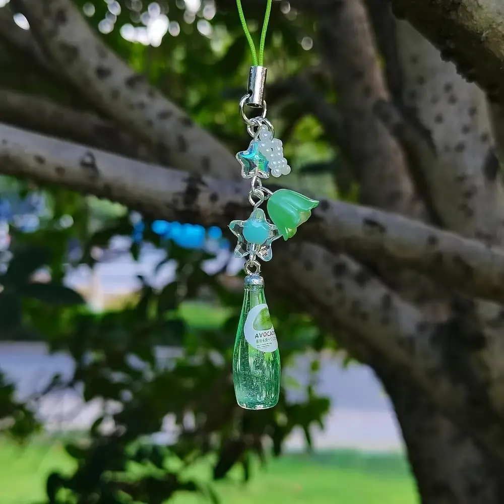 

Sweet Girl Y2K Phone Pendant Fruit Soda Drink Bottle Phone Lanyard Phonestraps Backpack Ornament Phone Chain Keyring Jewelry