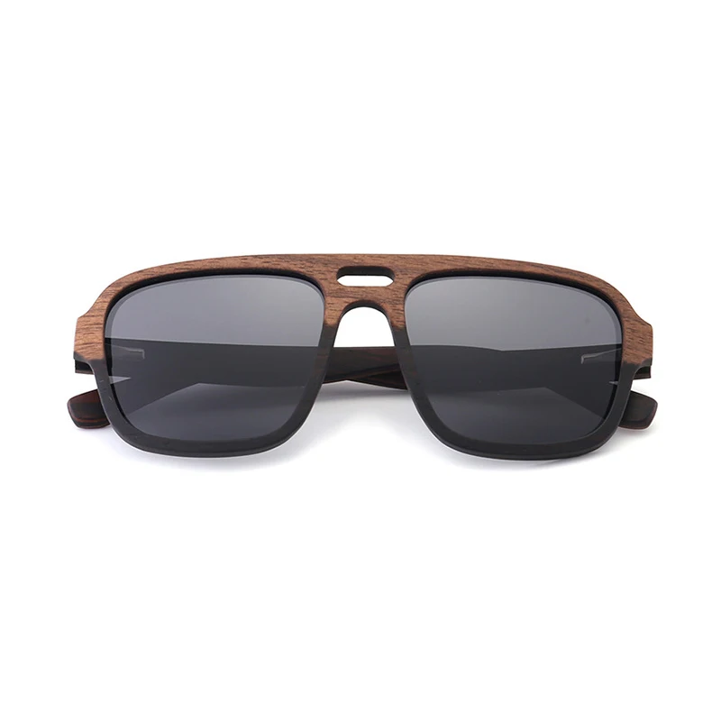 Fashion Men's Sunglasses Handmade Walnut Wood Frame Women Polarized Glasses