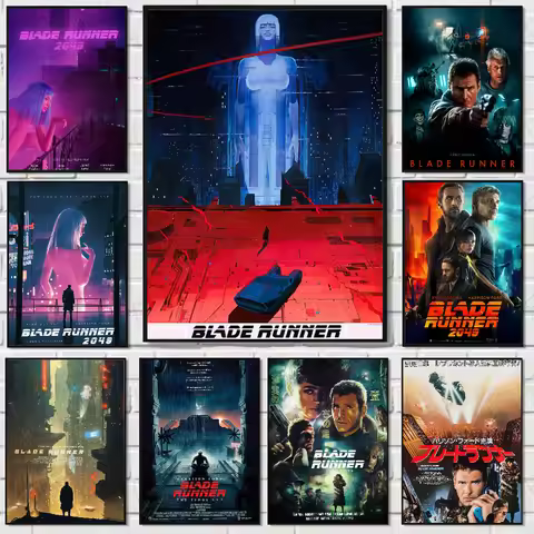 Vintage Movie B-Blade Runner Poster High Quality Wall Art for Home Office Bedroom Living Room Hallway Bar Perfect Gift Idea