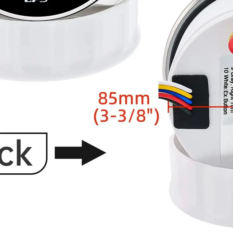 

Цифровой автомобильный спидометр 3-в-1 с указателем, 0-200 км/ч, с индикатором уровня топлива и вольтметром 8-16В, 7-цветная подсветка