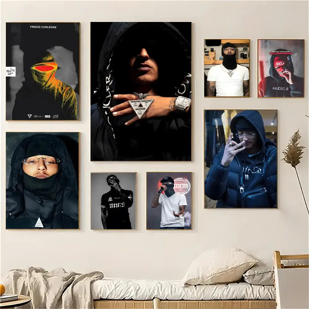 Singer Freeze Corleone 667 Poster Self-adhesive Living Room Bedroom Party Bar Decor Moisture-proof Fade-resistant HD