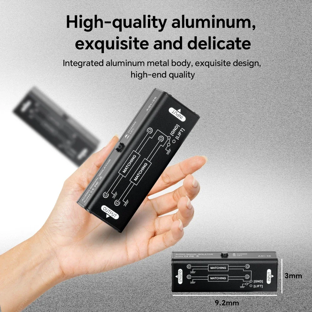 المحمولة 3.5 مللي متر aux الأرض حلقة المعزل المهنية هوم مزيل الصوت إشارة المعزل مرشح الضوضاء الملحقات الموسيقية