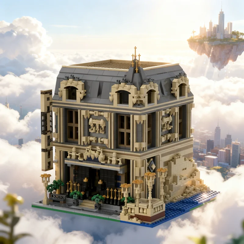 

3802pcs MOC The Lounge Big Ben Alternate Modular Streetscape Model Building Blocks Architecture Toy Christmas Gifts Brick Kids