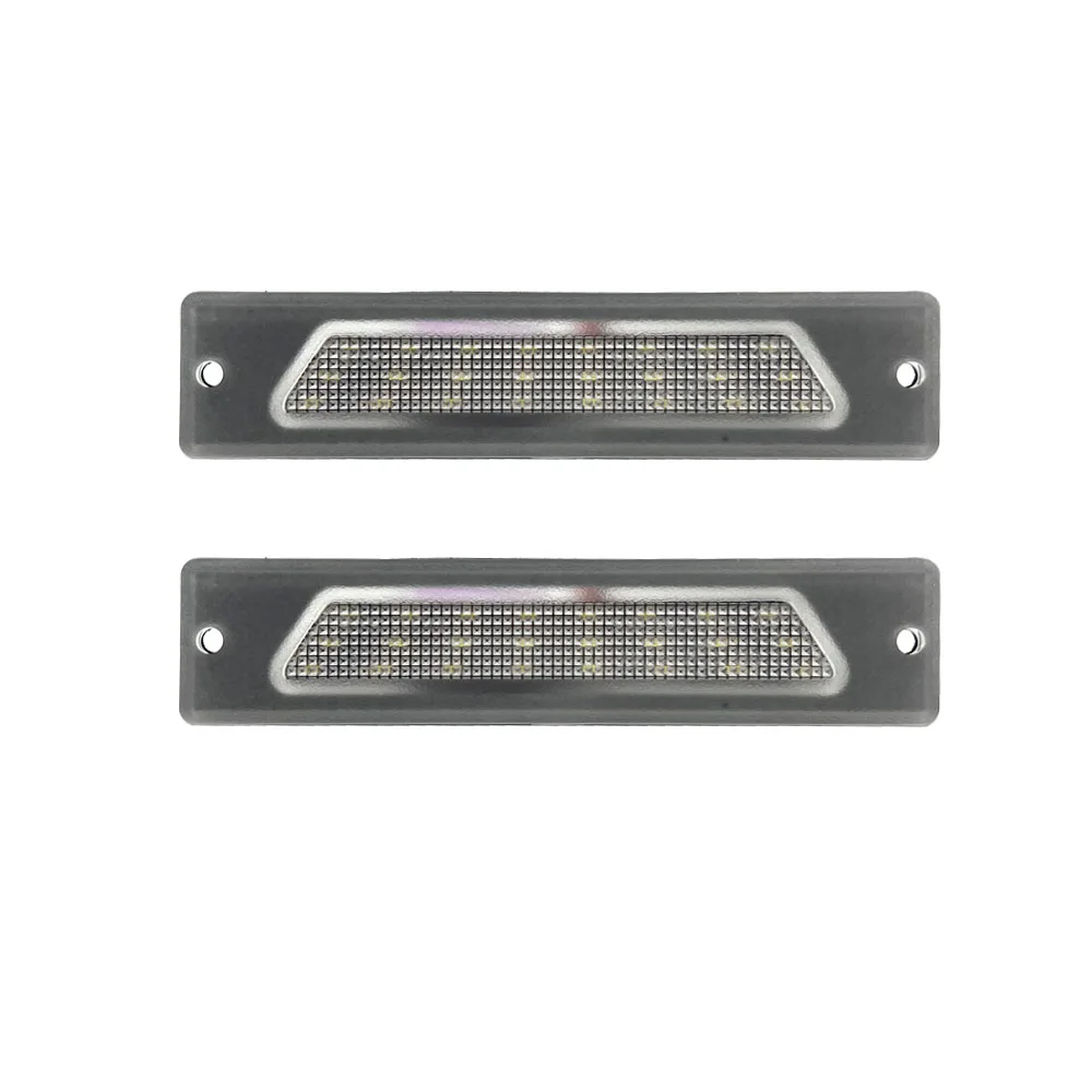 White LED License Plate Lights For Fiat Ducato Peugeot Boxer Citroen Jumper Box/Bus 1994 1995 1996 1997-2002