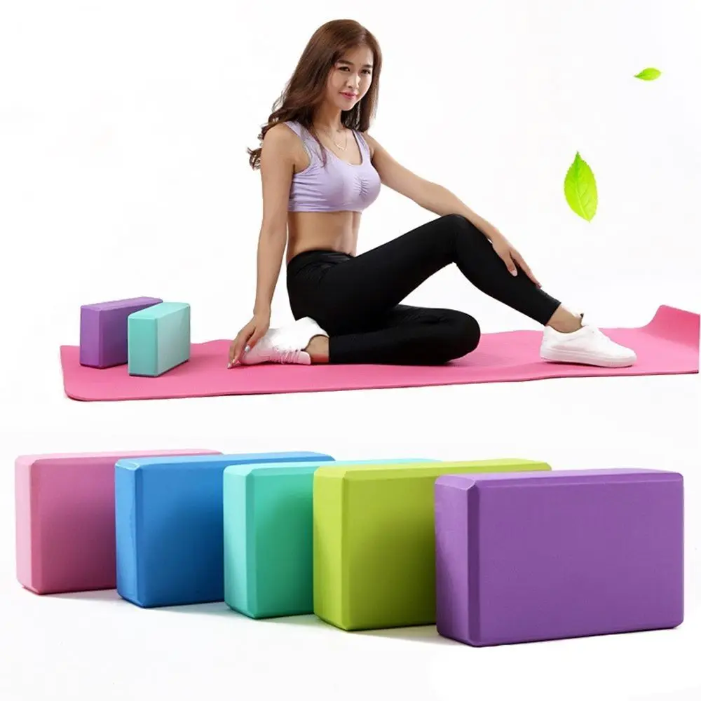 Non-Slip EVA Sports Stretching Fitness Equipment Yoga Block Brick Exercise Pilates Gym Foam