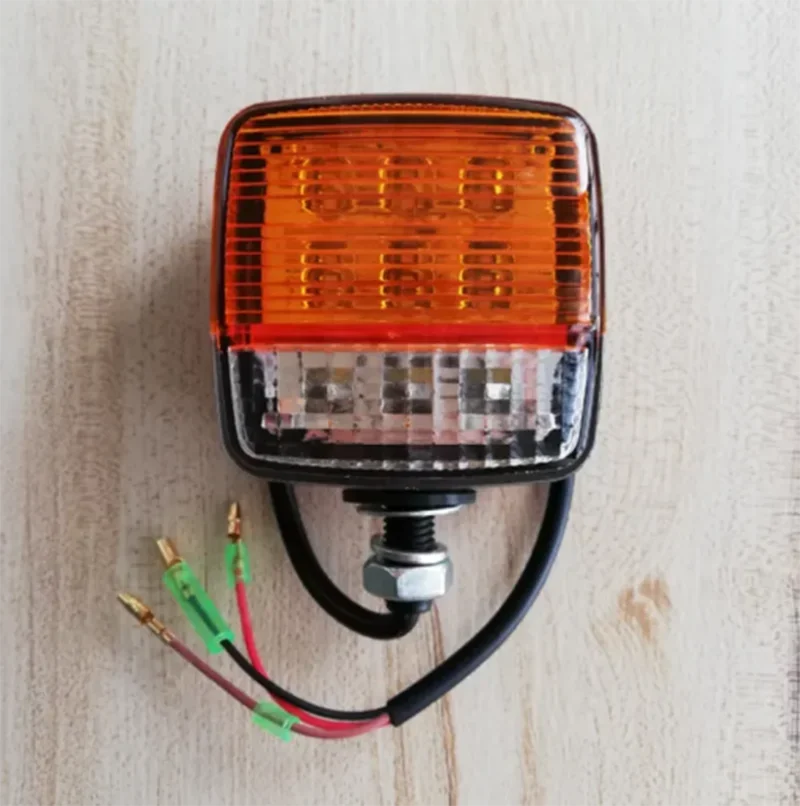 12v-80v LED Forklift Light Tractor Turn Signal Motorcycle Direction Indicator Amber White Truck Trailer Position Lamp 2pc