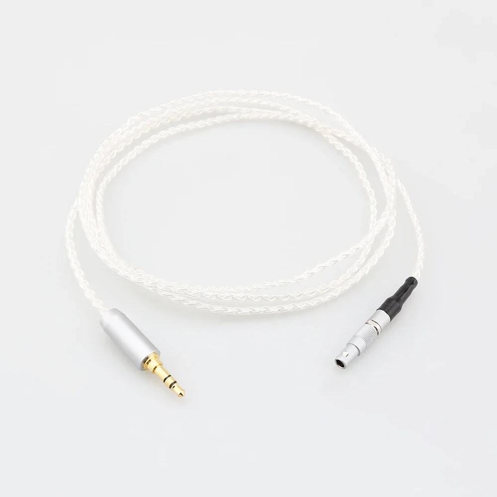 HIFI 4 Core 99% 7n Pure Silver Palladium Earphone Cable For AKG K812 K872 Reference Headphone