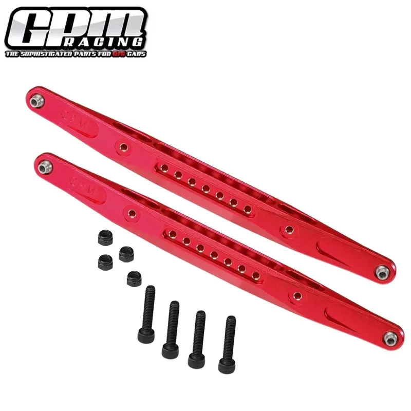 GPM Aluminum 7075 Rear Pull Rod Rear Lower Trailing Arms LOS254067 For TEAM LOSI 1/6 4WD SUPER BAJA REY 2.0