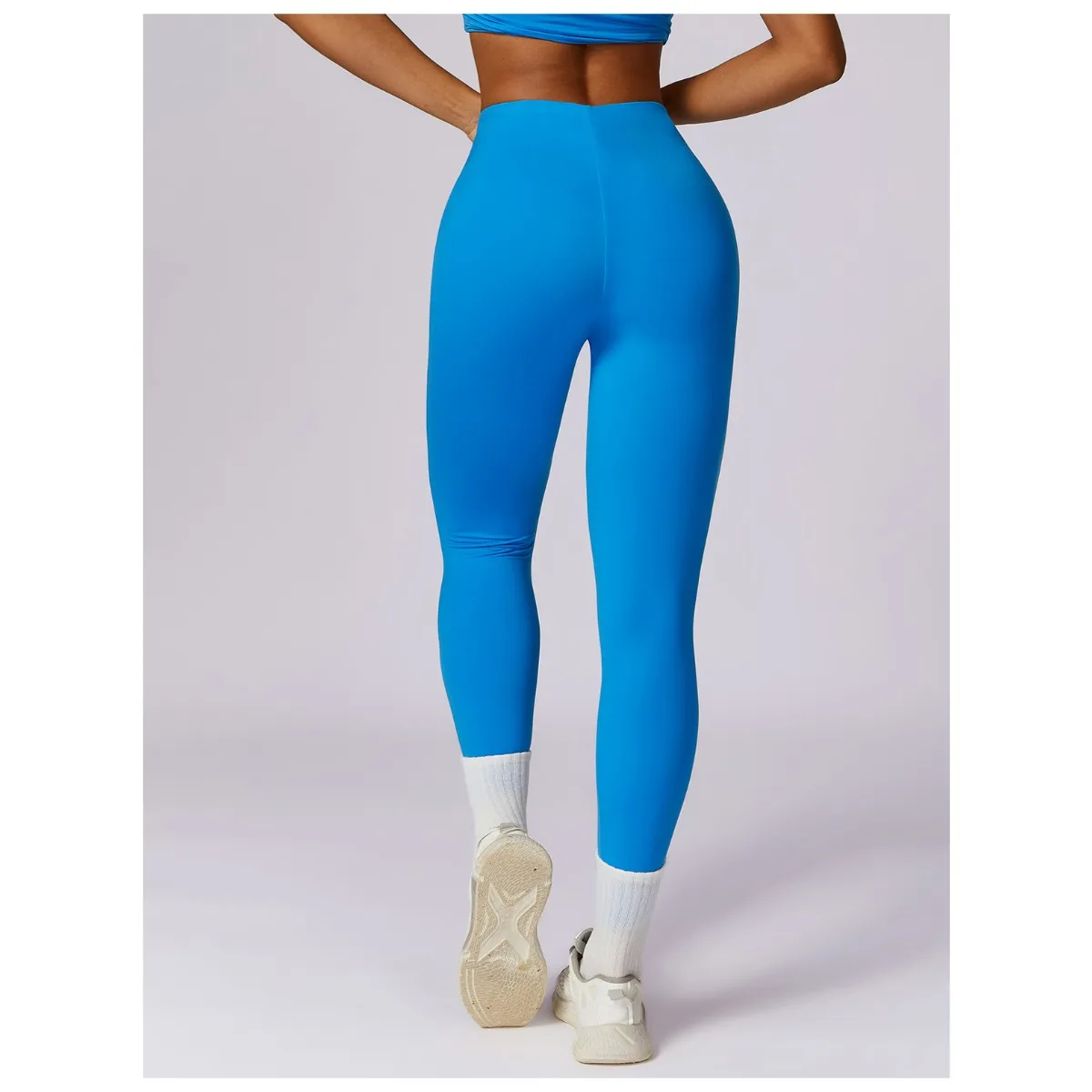 

polished high-waisted hip-lifting yoga pants women's tummy control fitness pant running tight sports soft workout trousers