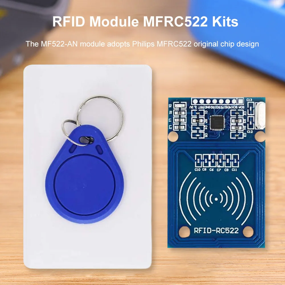 وحدة RFID RC522 مجموعات MFRC-522 وحدة القرب بطاقة IC 13.56 ميجا هرتز مع العلامات SPI الكتابة قراءة سهلة الاستخدام حجم صغير