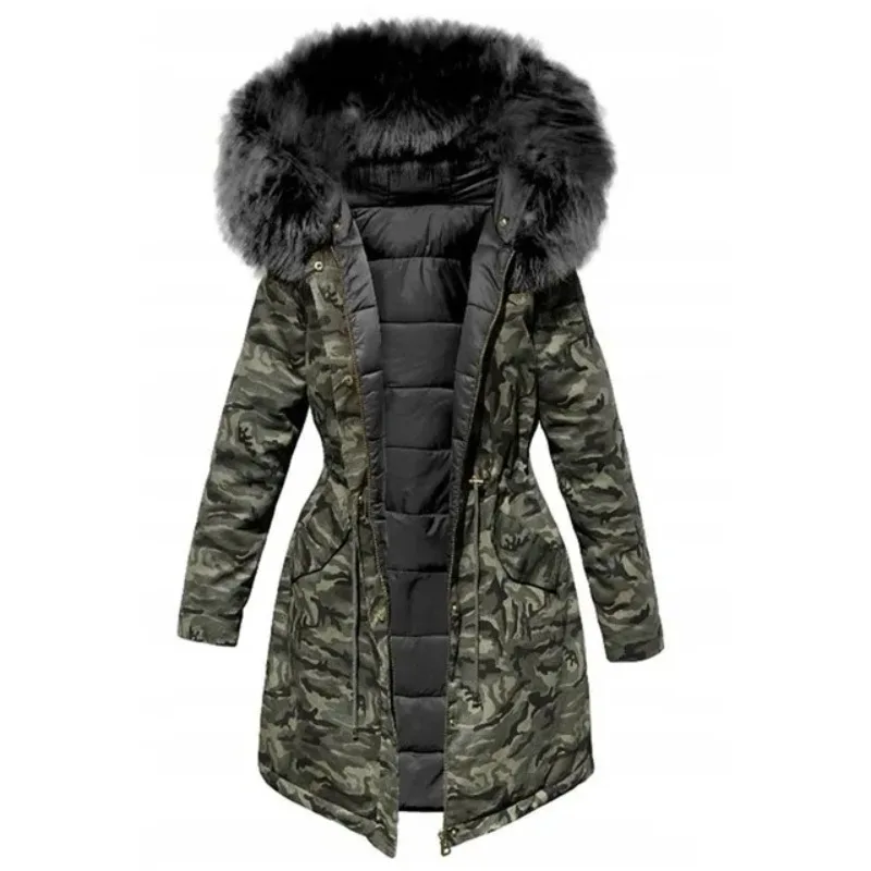 2025 velvet thick denim jacket female winter big faux fur collar Korea denim  coat female student short coat