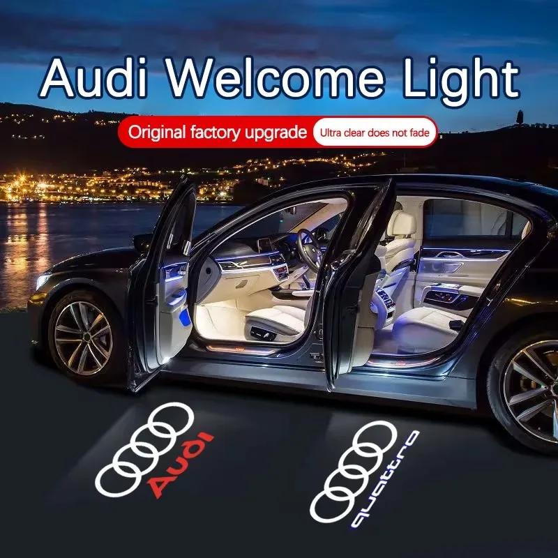 

Car Accessories For Audi Quattr Q3 Q5 Q7 S3 S4 S5 S6 S7 A4 A5 A6 B6 B7 B8 C5 C6 C7 A7 A8 Led Emblem Lamp Car Door Welcome Lights