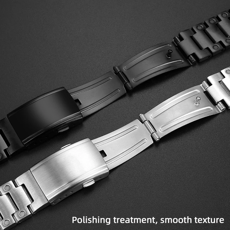 High Quality Solid Stainless steel For Casio G-SHOCK GM-2100/GA2100  watchband Men\'s Watch Strap Folding buckle Bracelet