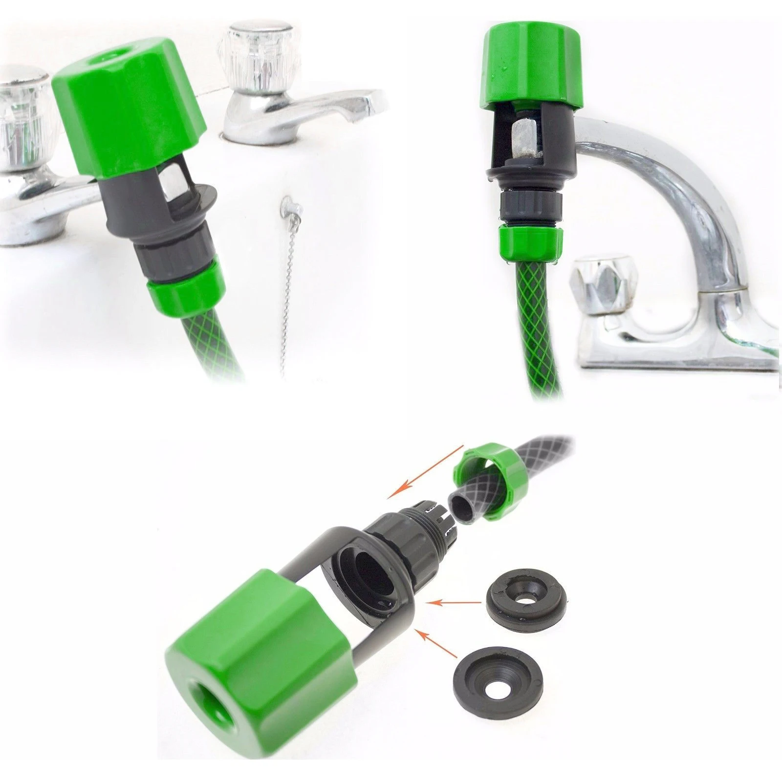 Faucet Universal Hose Connector Kitchen Quick Coupling Garden Watering Irrigation Water Pipe Adapter Reusable Connecting Pieces