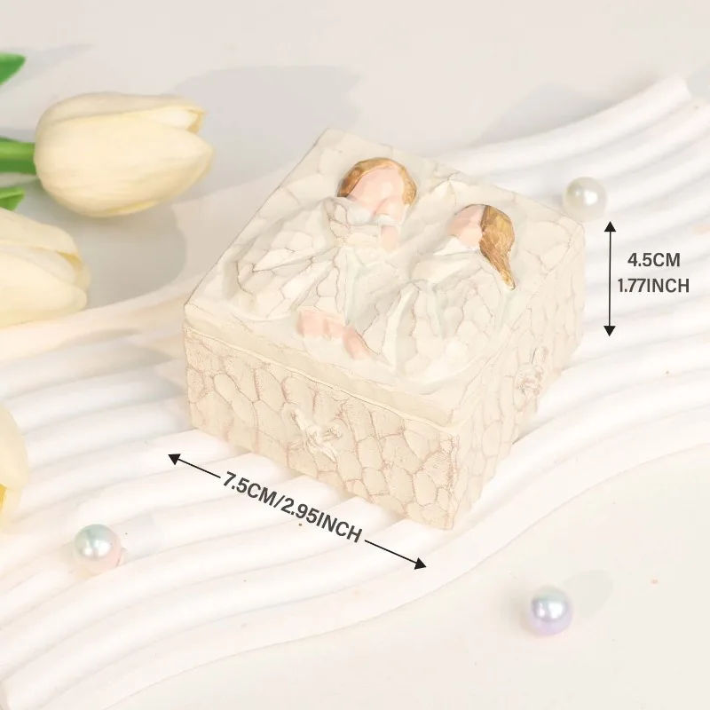 Sculpted Hand-Painted Keepsake Box,Birthday Gifts for Women,Friendship Gift,Best Friend Gift,Valentines Day Gifts for Sister