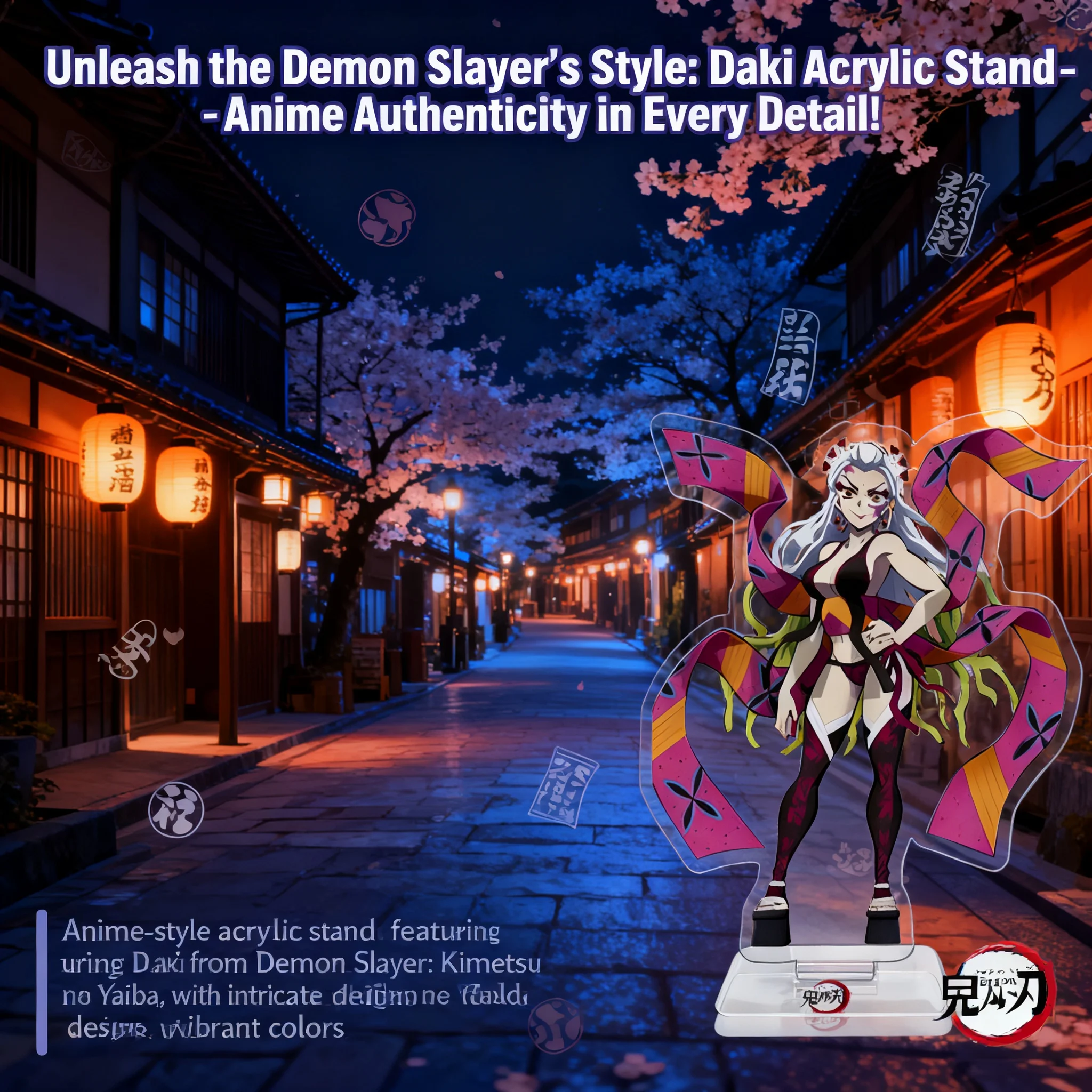

Anime Demon Slayer Acrylic Stand Kamado Tanjiro Nezuko Cartoon Pattern Backpack Cross Border Merchandise for Fans Collection