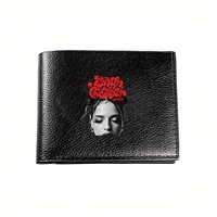 Kira Kosarin Glas Tour 2024 Concert Poster Graphic Stylish Mens Wallet Business Casual Elegant Simple Practical Quality Wallet S