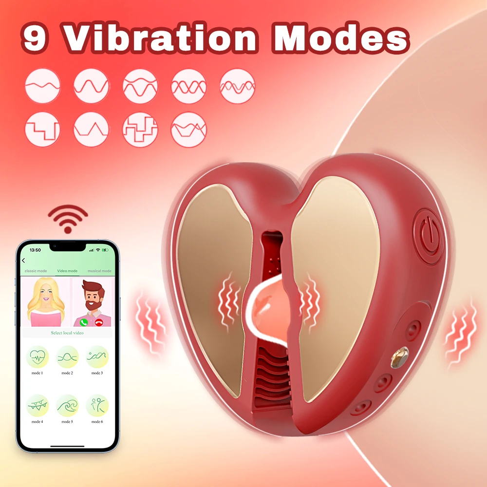 Nipple Clamps Sex Pleasure Women with 7 Vibration Silicone Nipple Toys Wearable Nipple Vibrator Adult Sex Toy for Women Couple