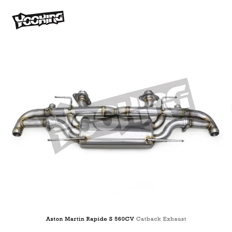 Aangepaste Kwaliteit As Uitlaat voor Aston Martin Rapide S 560CV 2013-2018 Rvs Auto Ventield Uitlaatsysteem