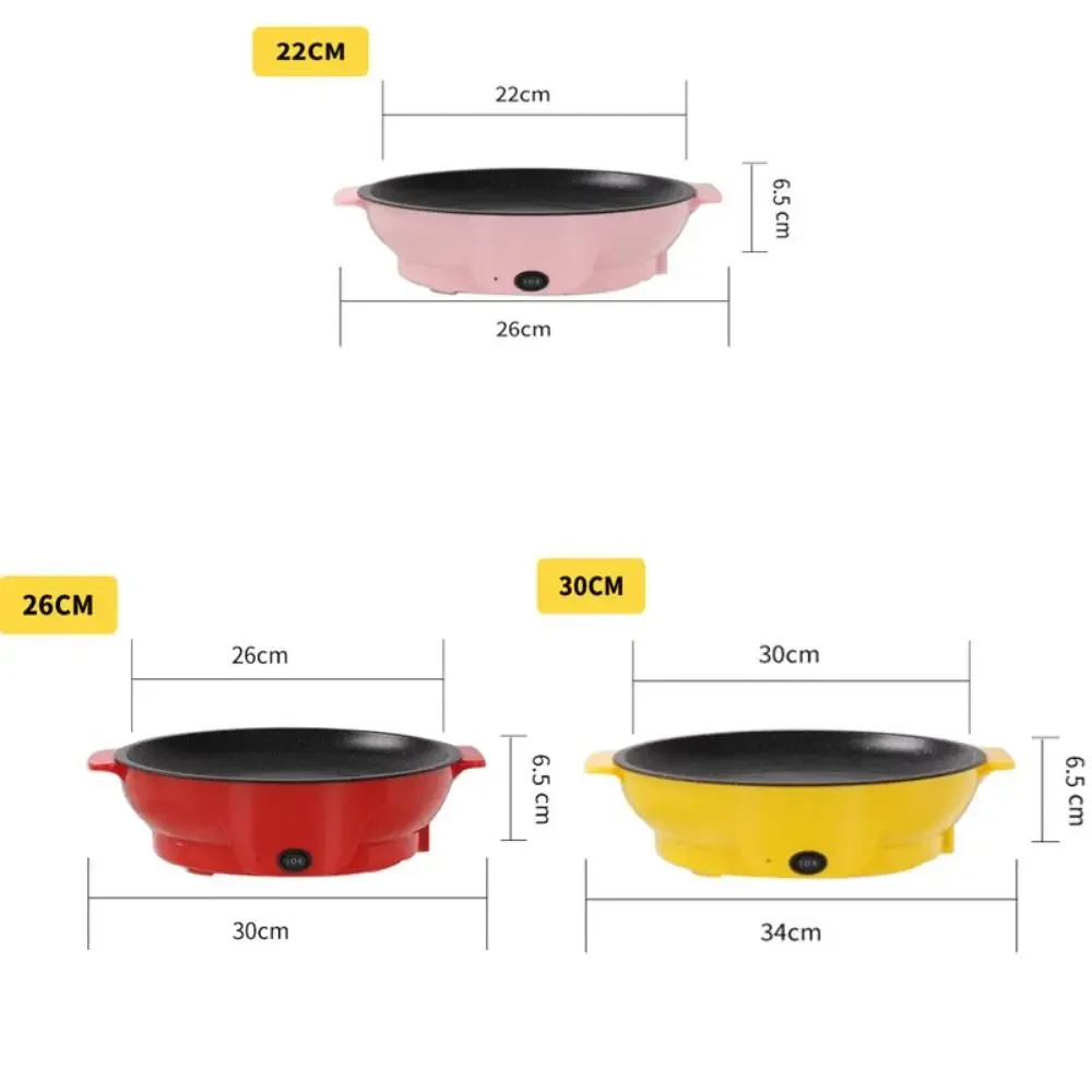 20/26/30cm Electric Frying Pan Multifunctional 220V Binaural Handle Grill Non-stick Electric Hot Pot Omelette