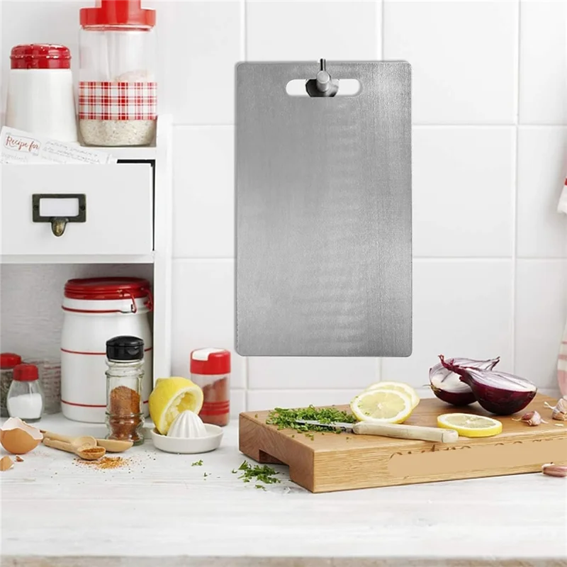 

AB39-Cutting Boards For Kitchen Stainless Steel Cutting Board Large Cutting Board Double-Sided Food Grade Cutting Board