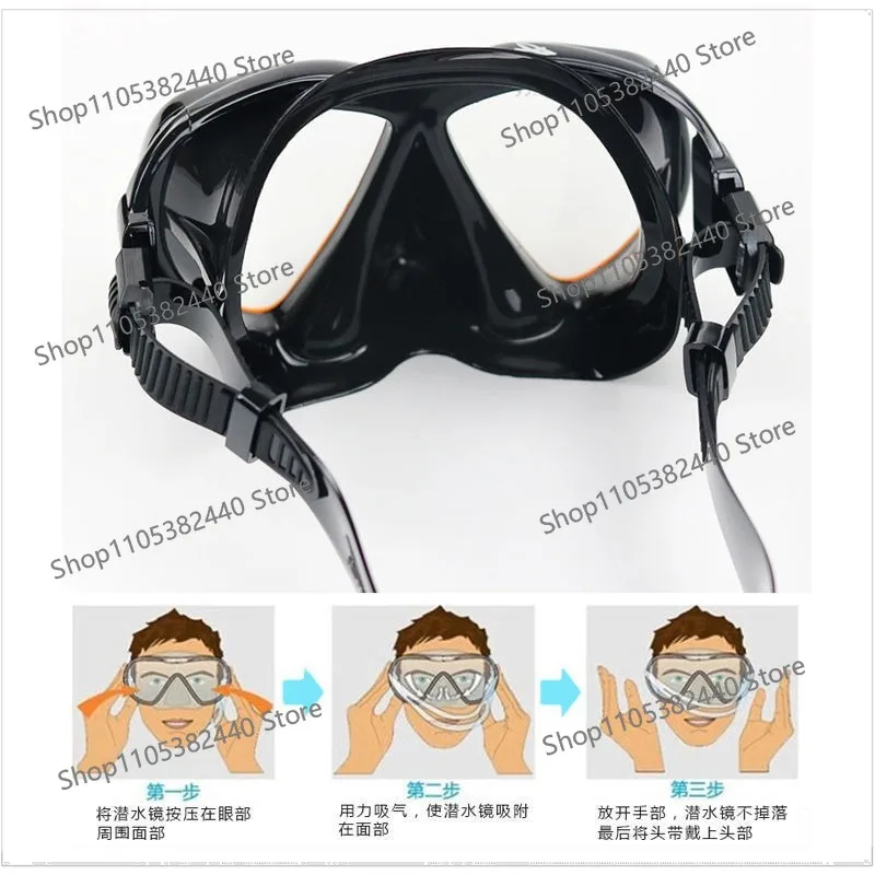 Snorkeling set Cross-border diving goggles Goggles Tempered glass High definition vision mask Anti-fog