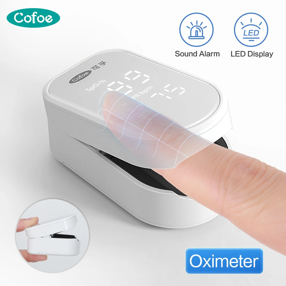 

Cofoe Medical Portable Finger Pulse Oximeter blood oxygen Heart Rate Saturation Meter OLED Oximetro de dedo Saturometro Monitor