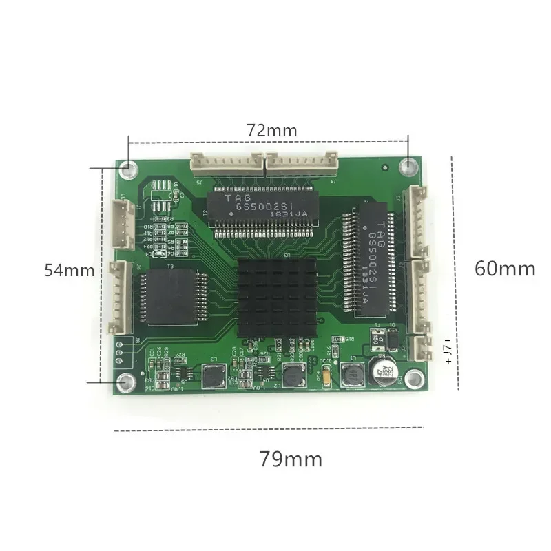 Industrial Ethernet Switch Module 5 Ports Unmanaged10/100/1000mbps  PCBA board OEM Auto-sensing Ports PCBA board OEM Motherboard