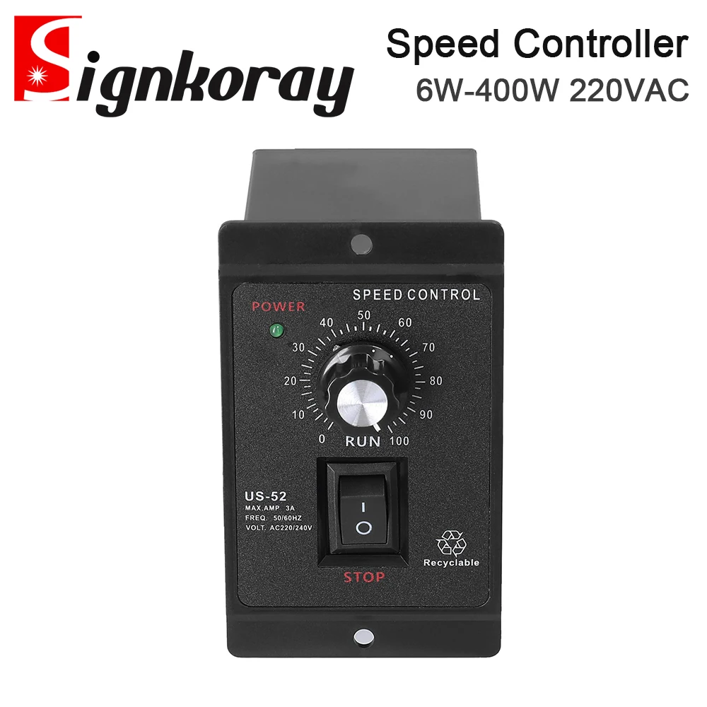 SignkoRay US-52 6 واط-150 واط وحدة تحكم في سرعة المحرك AC220V 50/60 هرتز 90-1400r/دقيقة سرعة منظم التبديل وحدة تحكم التيار المتردد لمحرك سيرفو