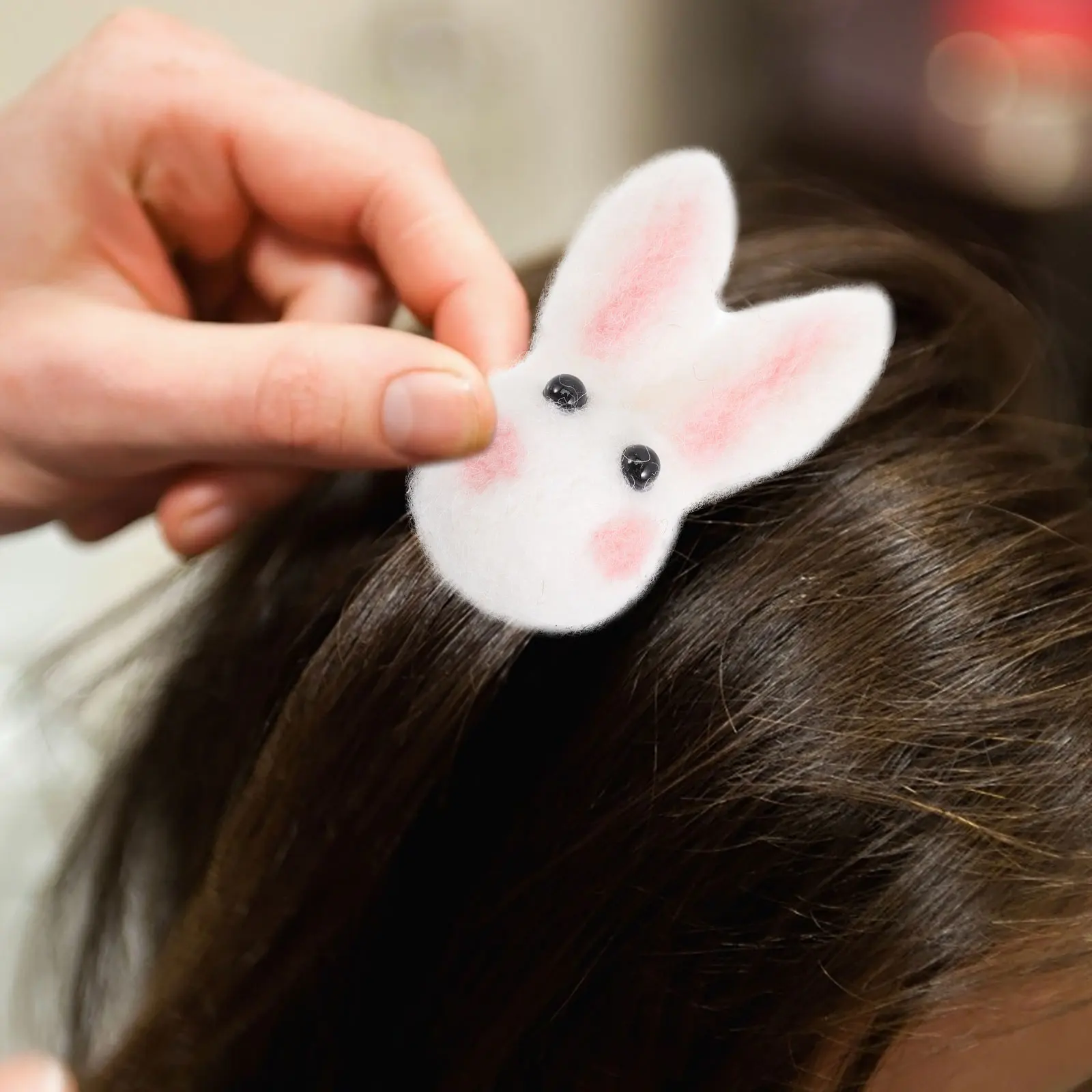 

4pcs Rabbit Brooch Chest Pins Bunny Design Felt Jewelry For Women Kids Easter Decor Clothing Accessories Animal Lapel Pin