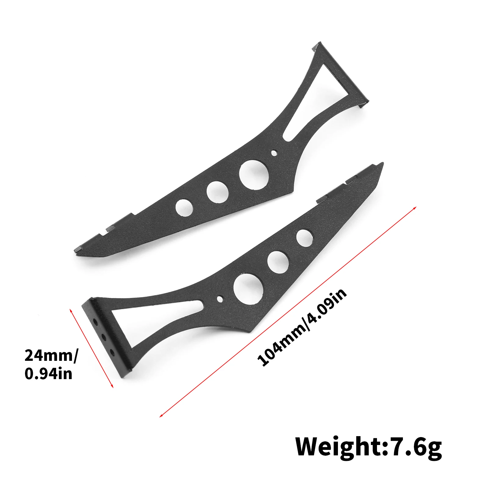 Spomicrophone d\'aile arrière en métal pour voiture de dérive de rallye de course sur route, 1/10 RC, TAMIYA TT02, XV01, TT01, PTNipHSP, 94123, FW06,