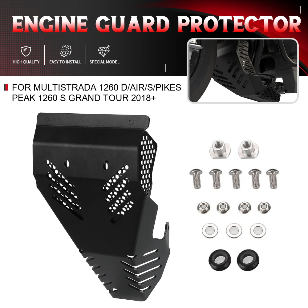 

For Ducati Multistrada 1260 D/Air/S/Pikes Peak 1260 S Grand Tour 2018+ Motorcycle Engine Guard Baffle Engine Housing Protection