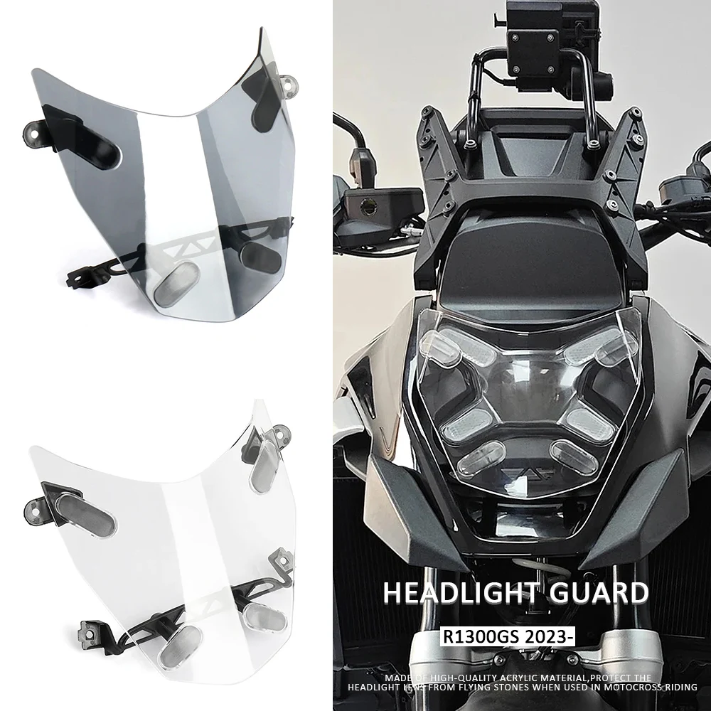 

For BMW R1300GS R 1300 GS R1300 GS 2023 2024 2025 Motorcycle New Headlight Guard Acrylic Headlight Protective Cover