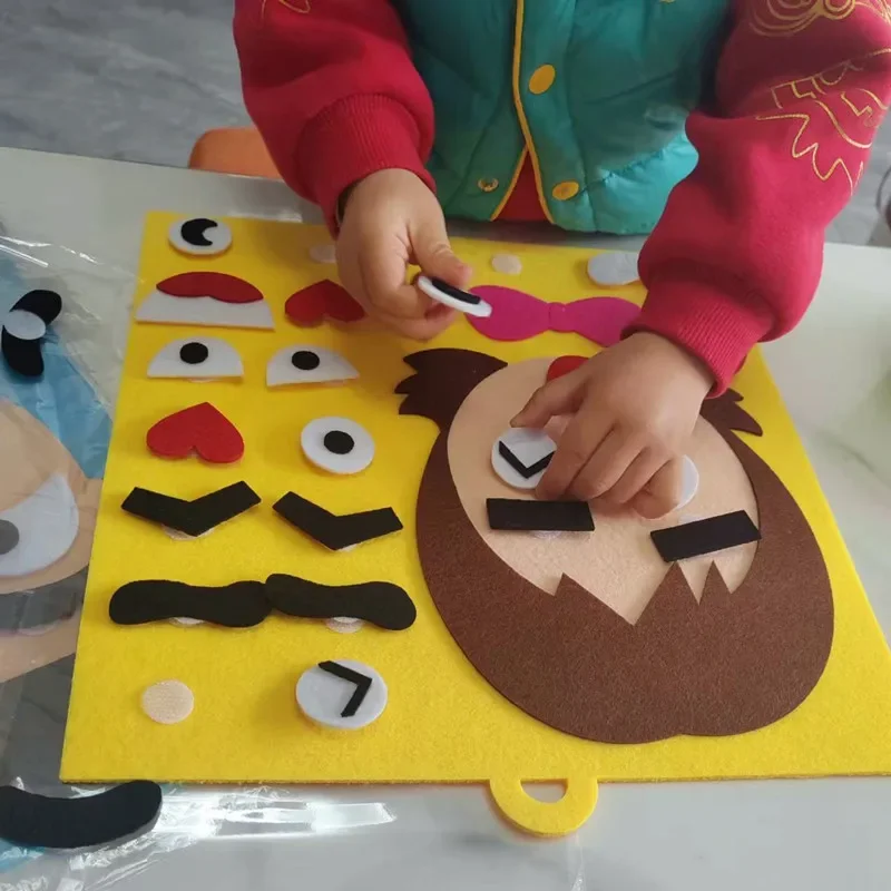 Juguetes de rompecabezas de cambio de emoción para niños, expresión Facial creativa, juguetes educativos de aprendizaje para niños, juego divertido, regalo divertido