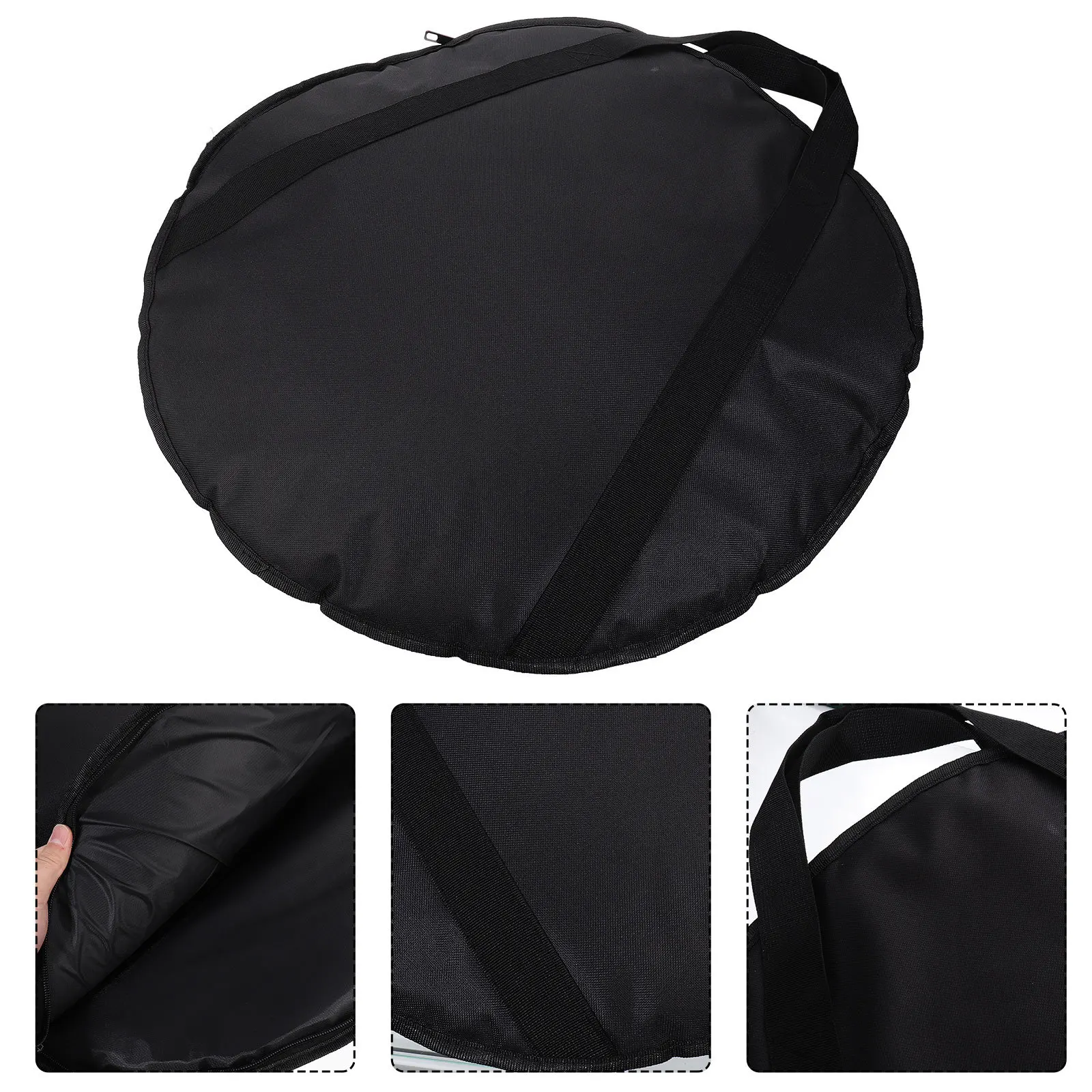 

Black Wear Resistant Professional Cymbal Bag Small Pocket Instrument Pouch Organizer Storage Container Cymbal Bag