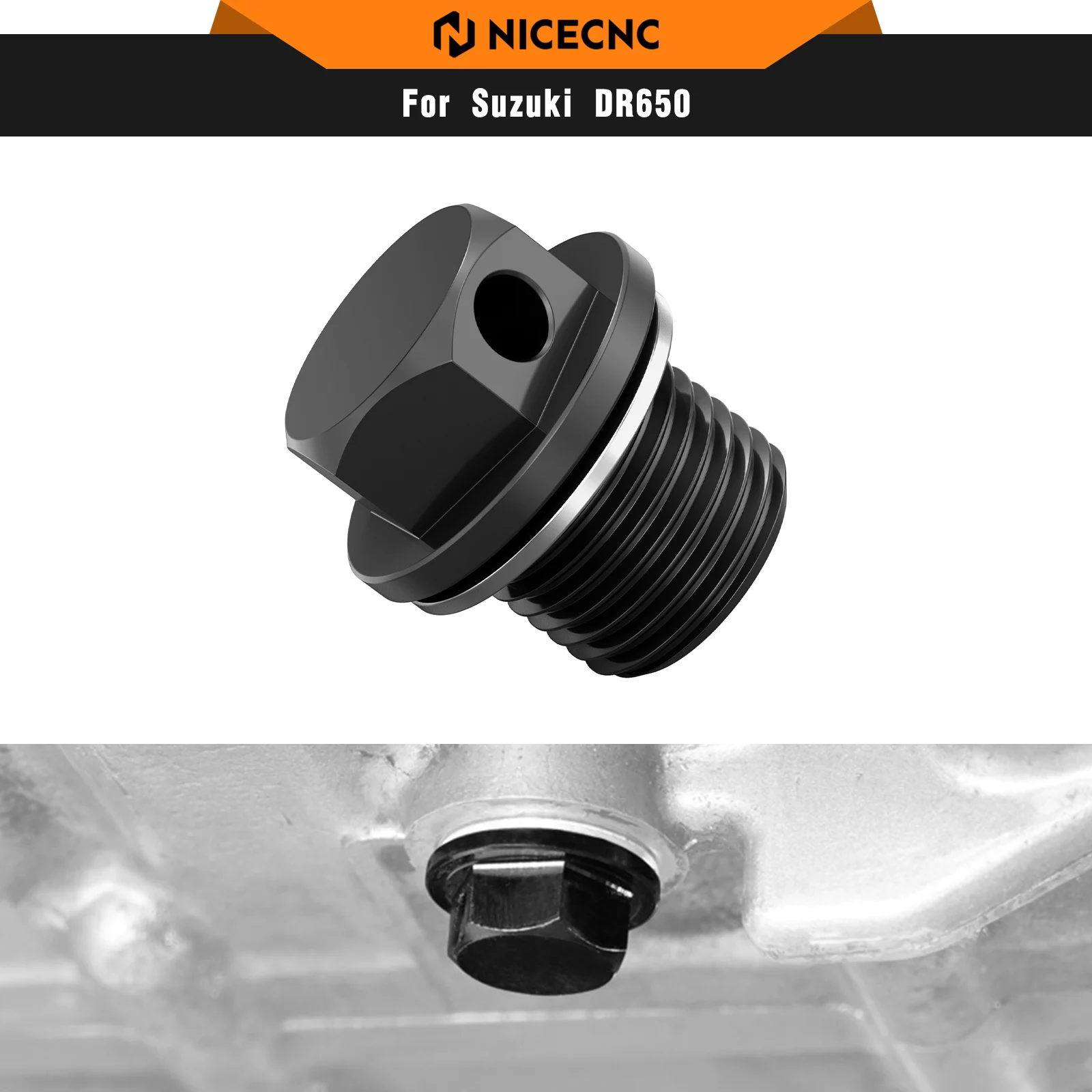 

Magnetic Oil Drain Plug Bolt For Suzuki DR650 DR650S DR650SE DR 650S DR 650SE 1996-2024 2023 2022 2021 2020 2019 2018 2017 2016