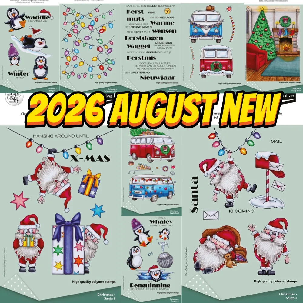 Penguins Wearing Hats Metal Cutting Dies and Clear Stamps Cut Die Mold Blade Knife Punch Scrapbook Paper Craft Stencils Dies