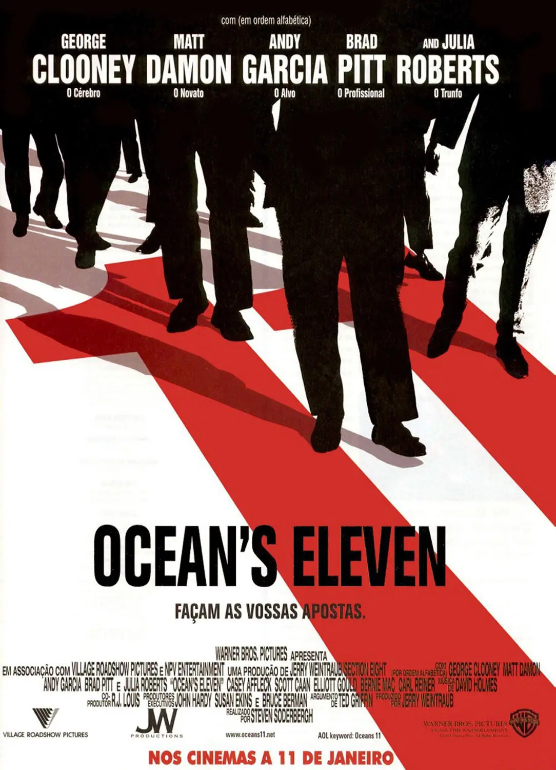 

Популярный редкий кинотеатр Ocean's Eleven (2001), художественный Шелковый плакат, настенное искусство, домашняя декоративная живопись